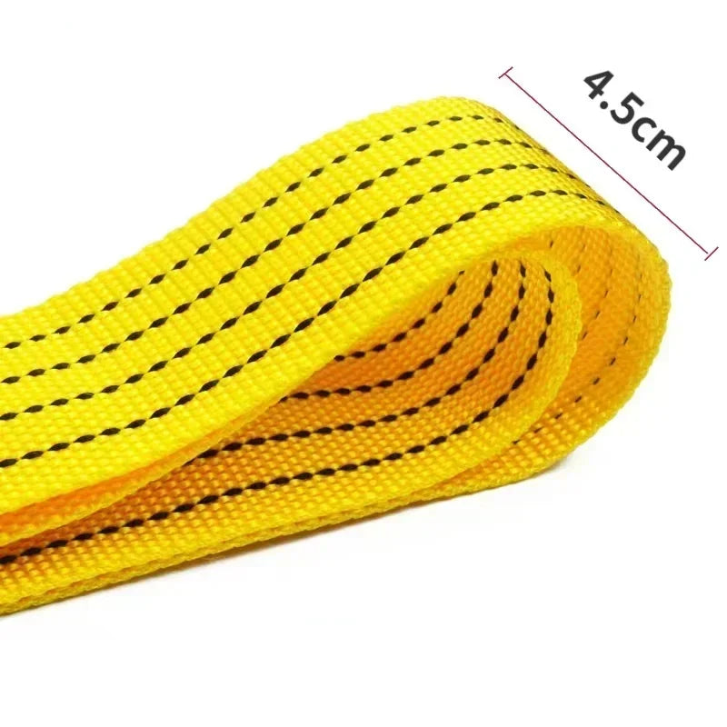 1 Pcs 3M/4M Car Tow Cable Heavy Duty 3Ton/5Ton Trailer Rope Towing Pull Rope Strap Hooks Van Road Recovery Car Accessories