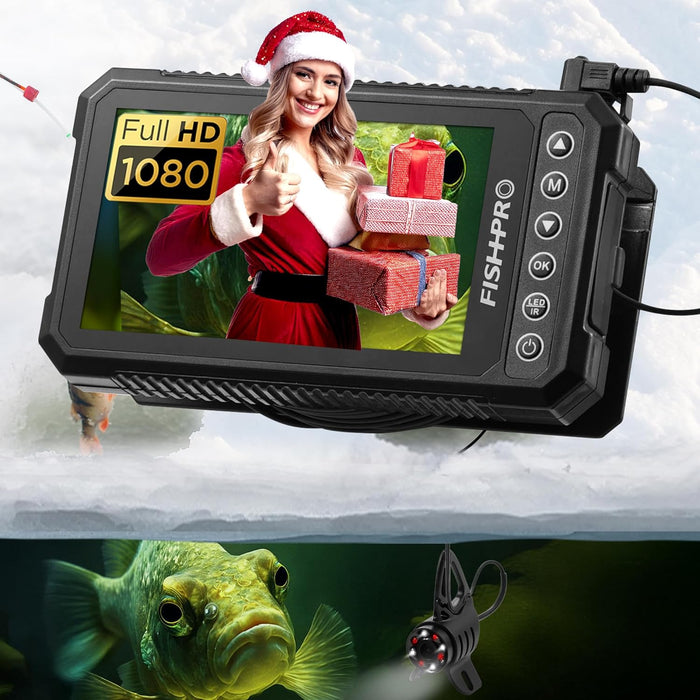 מצלמת דיג תת־ימית 4.5 אינץ' – Full HD 1080P | כבל 65ft