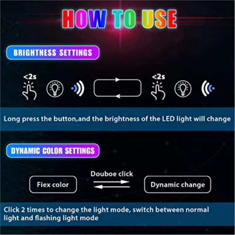 Mini USB LED Car Light Auto Interior Atmosphere Light Emergency Lighting Light RGB Auto Colorful Decorative Lamp Car Accessory