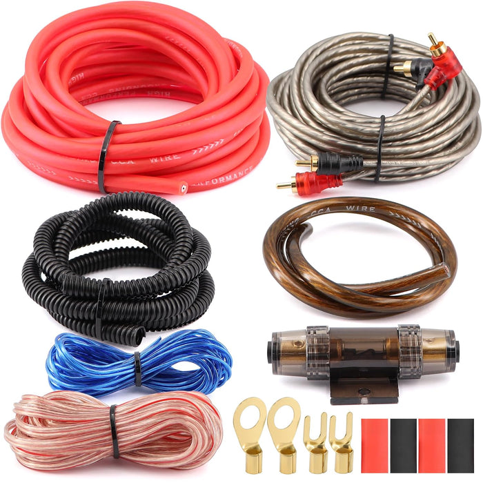 ערכת חיווט למגבר 8 Gauge – עד 1000W