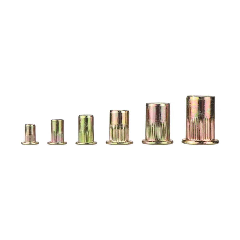 21Pcs Hand Rivet Nut Head Set Rivet Nut Tool Manual Riveter Rivnut Tool Accessory for Nuts M3 M4 M5 M6 M8 M10 M12 Simple Install