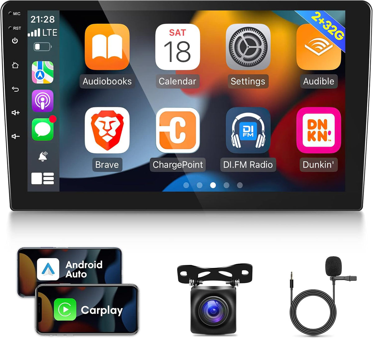 מערכת מולטימדיה לרכב 10.1 אינץ' Android – 2GB RAM + 32GB ROM