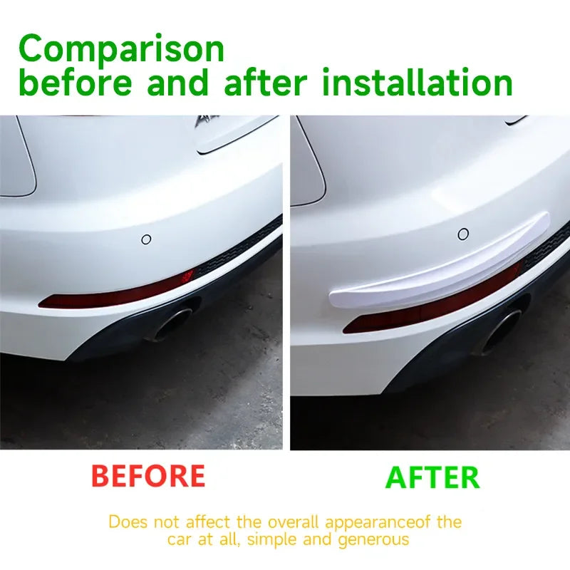 2Pcs Car Bumper Protector Strip Guard Corner Protection Strips Scratch Protector Crash anti Collision Auto Accessories