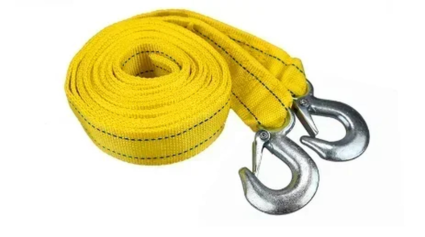 1 Pcs 3M/4M Car Tow Cable Heavy Duty 3Ton/5Ton Trailer Rope Towing Pull Rope Strap Hooks Van Road Recovery Car Accessories