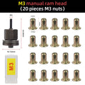 21Pcs Hand Rivet Nut Head Set Rivet Nut Tool Manual Riveter Rivnut Tool Accessory for Nuts M3 M4 M5 M6 M8 M10 M12 Simple Install