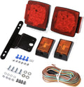 12V Submersible LED Trailer Light Kit, under 80 Inch Boat Utility | Trailer Lights and Wiring Kit for Utility Trailer, Boat Trailer, Jet Ski, Waterproof