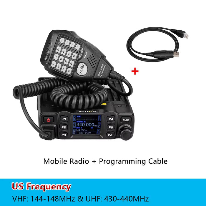 מכשיר קשר נייד RT95 לרכב – VHF/UHF דו־תחומי